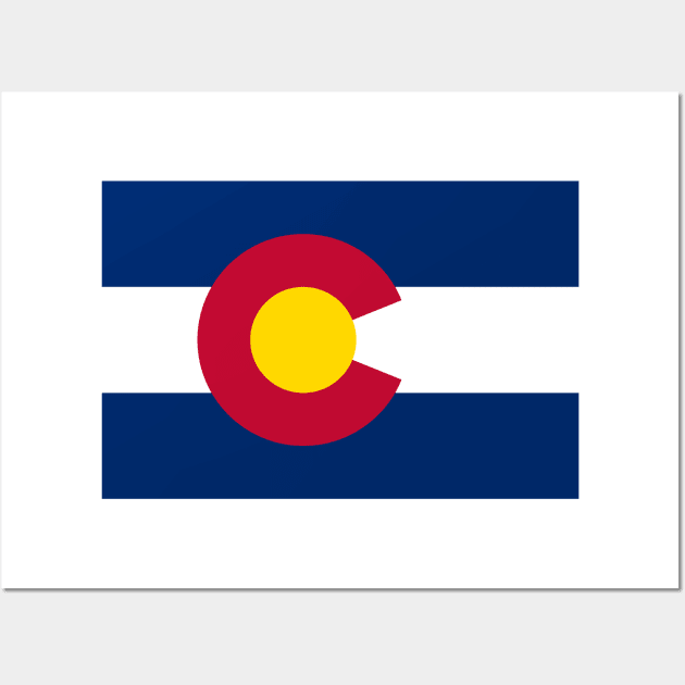 Colorado State Flag Mask Wall Art by Lucha Liberation